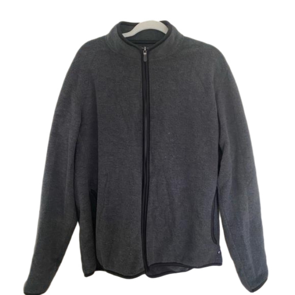 CHAPS men’s gray fleece jacket size XL